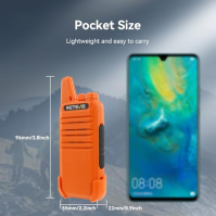 Retevis RT622 Walkie Talkie Mini, PMR446 Profesionální 2cestná vysílačka pro velké vzdálenosti, VOX, dobíjecí vysílačka do auta 